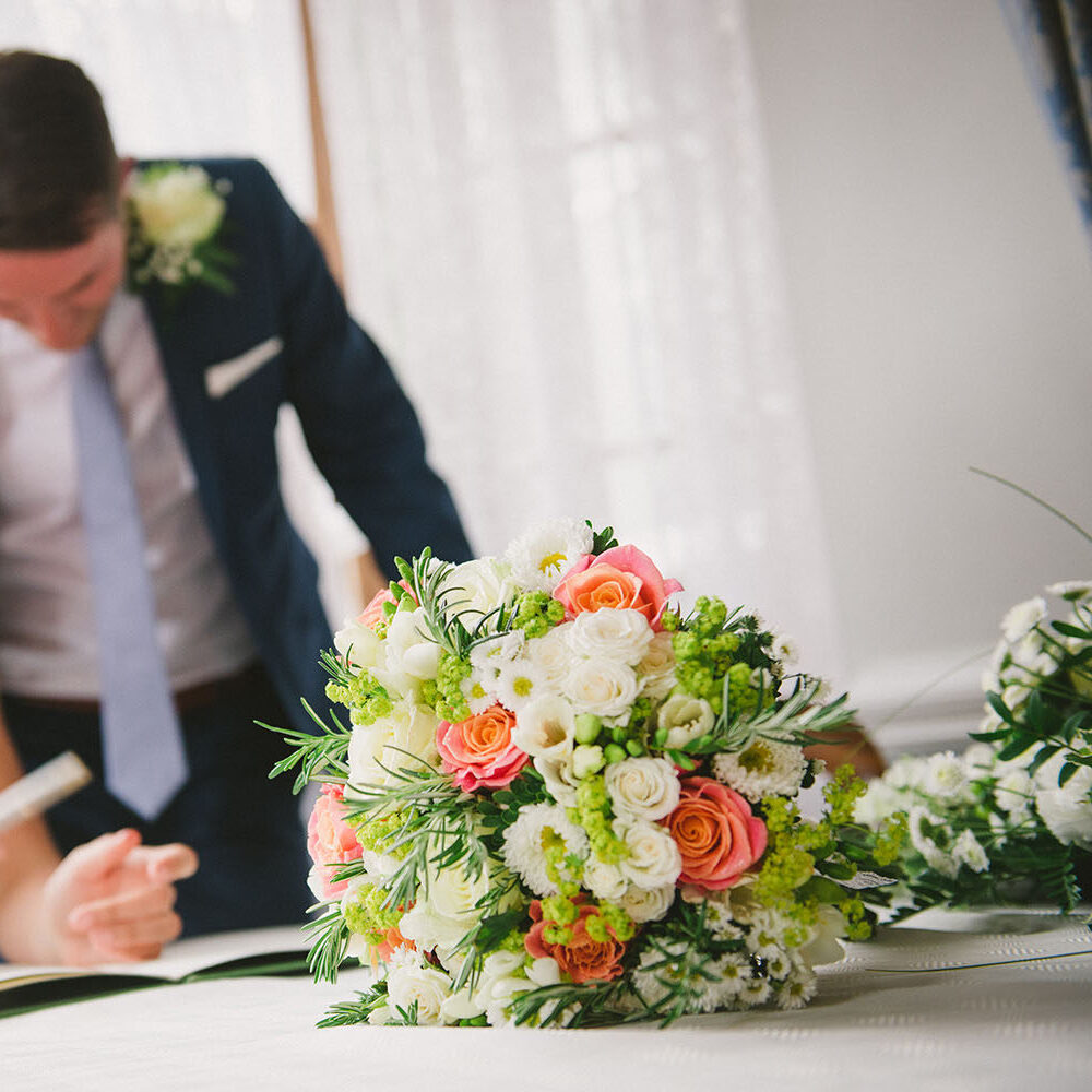 wedding flowers, bride, bridal bouquet, pink white green