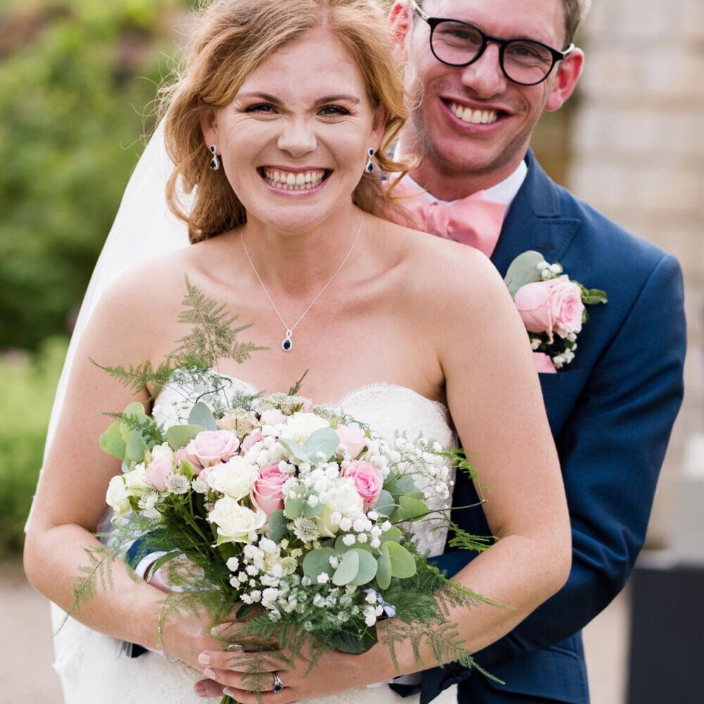 wedding flowers, bride, bridal bouquet, roses, pink white green