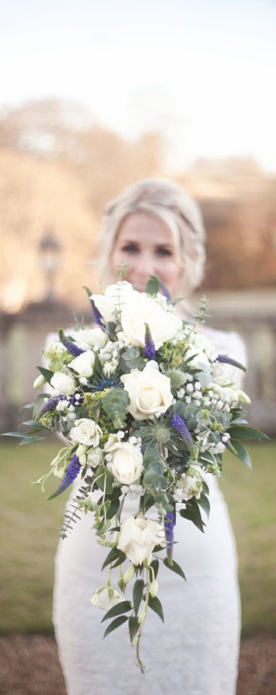 wedding flowers, bride, bridal bouquet, roses, white purple green
